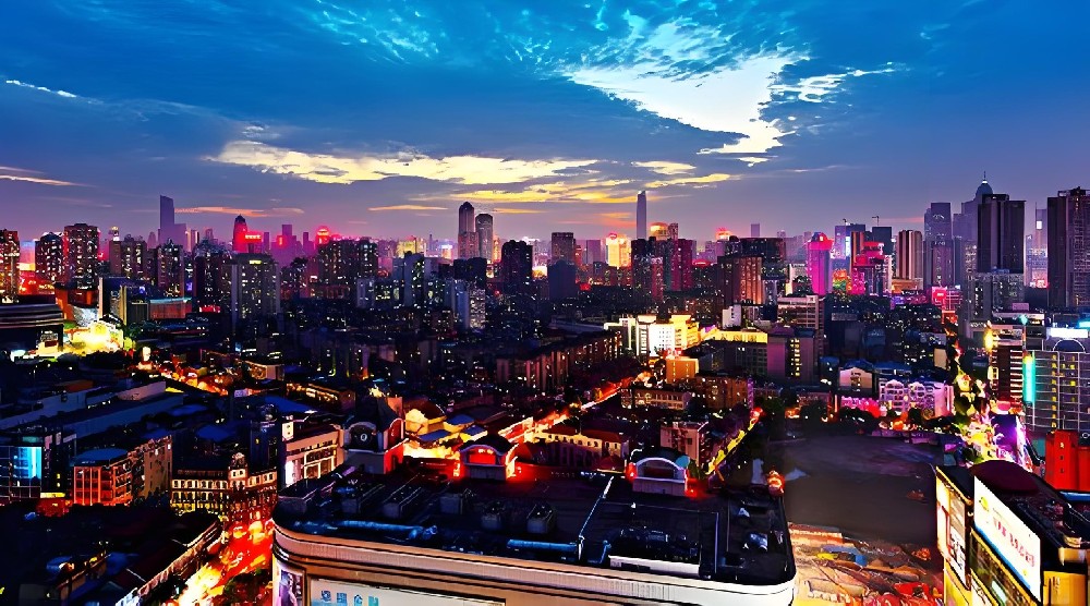 武漢亮化的新生風景
